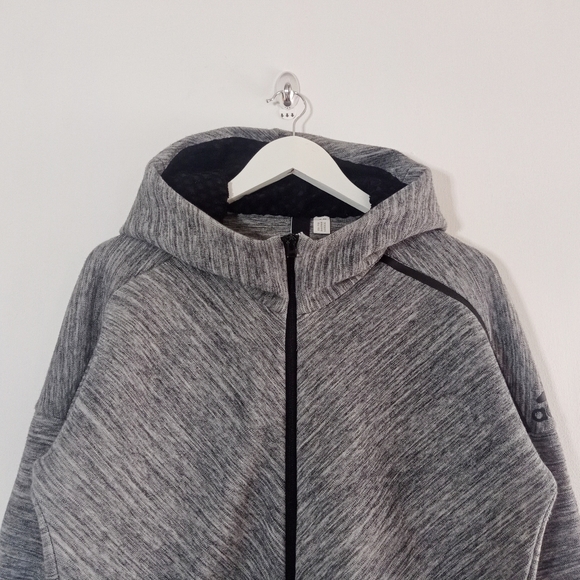 adidas Other - Adidas Z.N.E Zip Up Jacket Hoodie - Grey Black - Size Medium